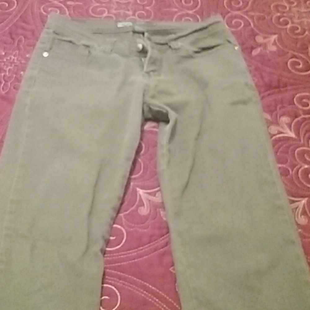 Brown denim pants